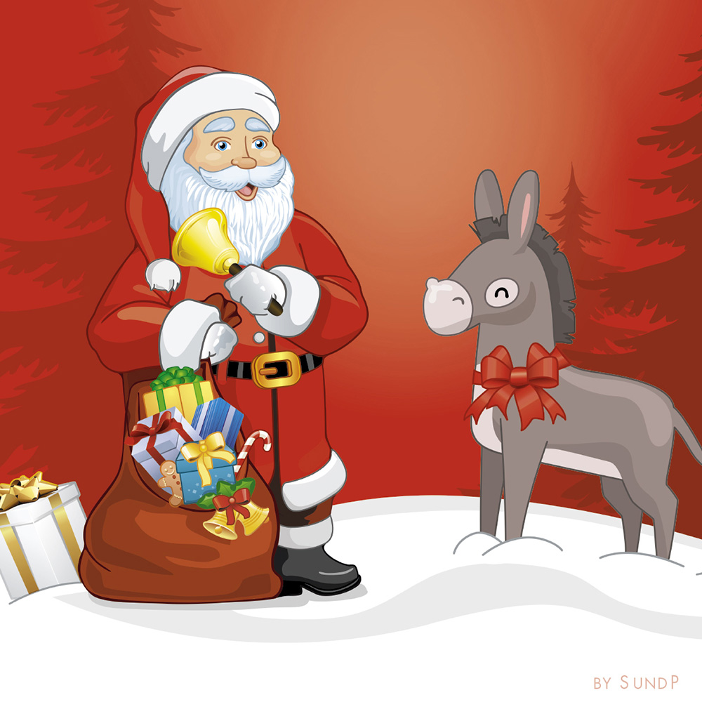 Merry Christmas mit dem Weihnachstmann von Chocolat Frey!